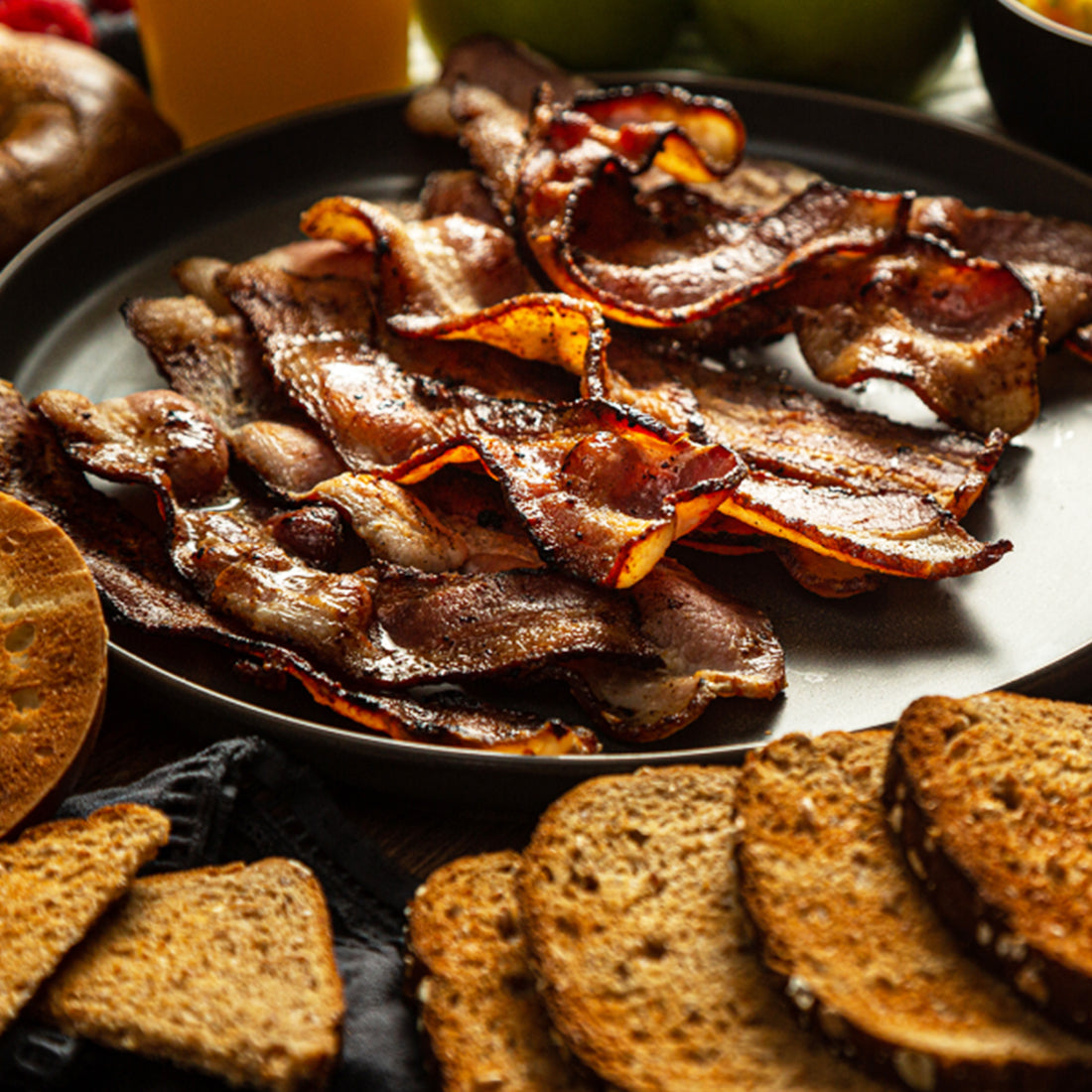 Applewood Smoked Uncured Duroc Pork Bacon – No Sugar Added