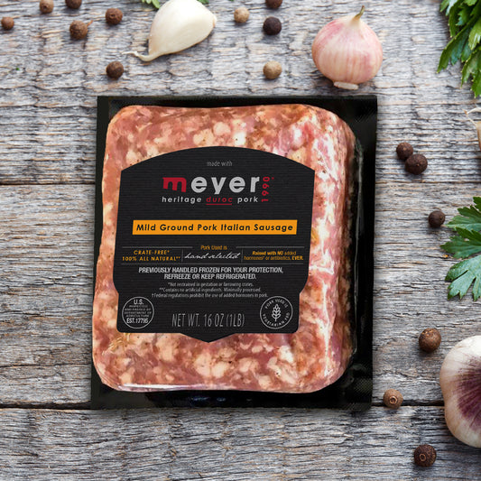 Mild Ground Pork Italian Sausage