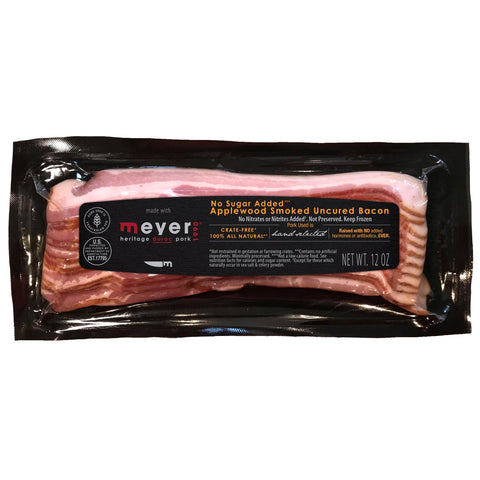 Applewood Smoked Uncured Duroc Pork Bacon – No Sugar Added